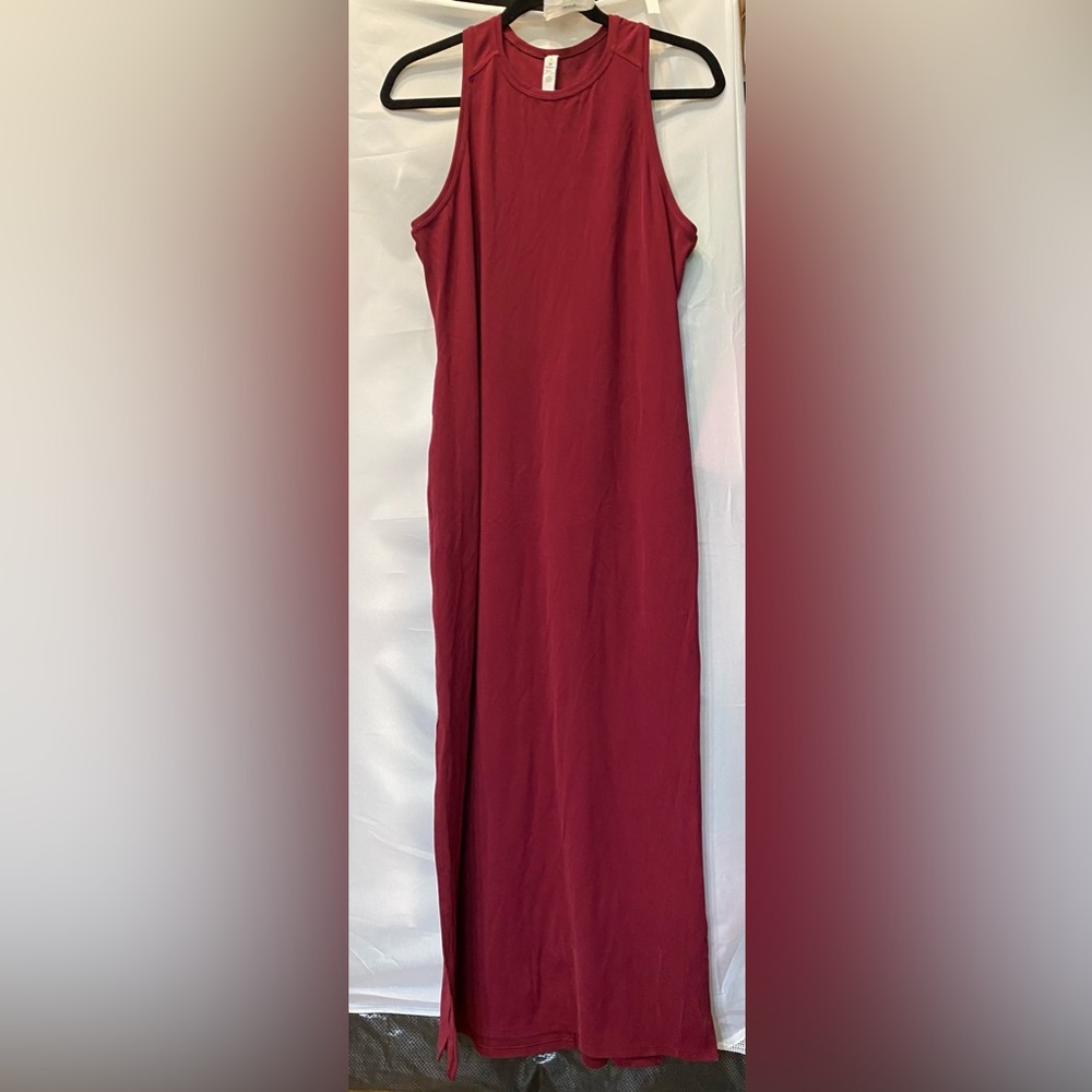 Lululemon Burgundy Sleeves Less Maxi Dress Size 10